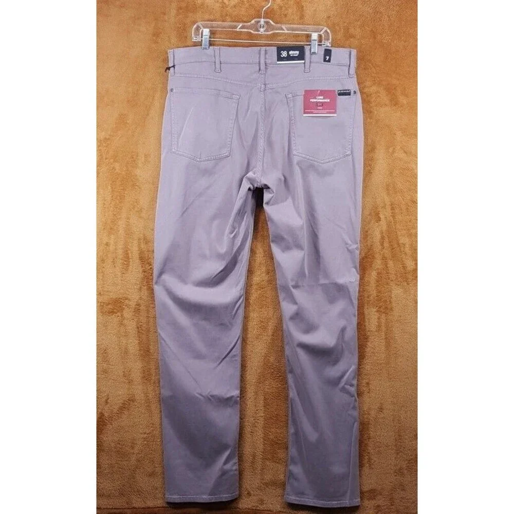 7 FOR ALL MANKIND Jeans Mens Size 38 Mauve Slim Straight Luxe Performance SLIMMY